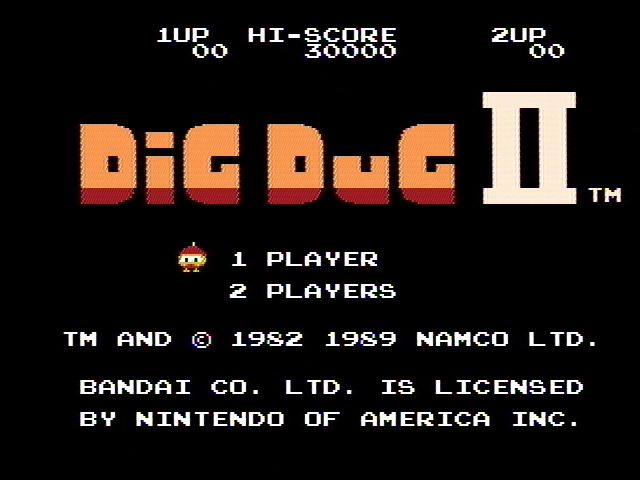 Dig Dug II: Trouble in Paradise screenshot 3 for NES